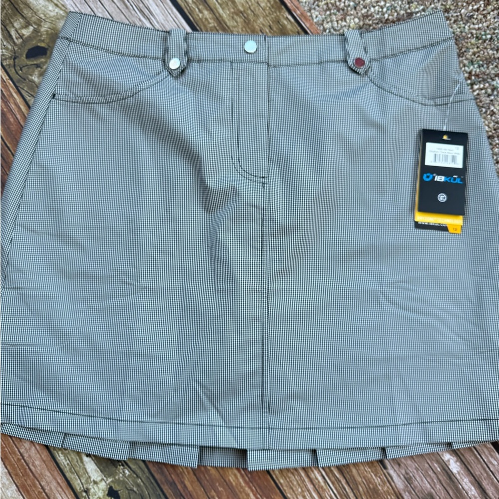 IBKUL Women's Skort Tennis Size 12 Black